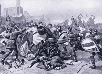 Stefano fatto prigioniero alla battaglia di Lincoln AD1141, anni 